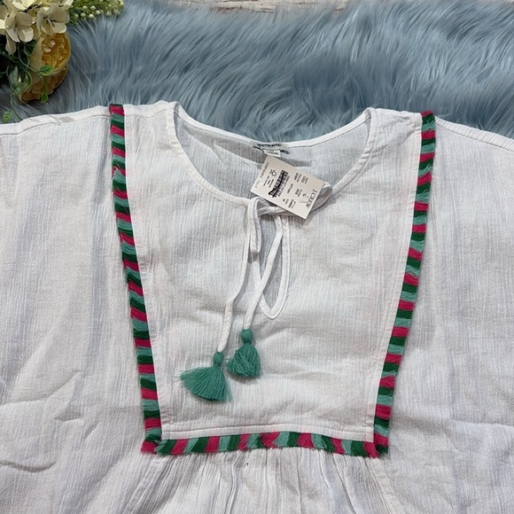 NWT J. Crew Factory Fringe Beach Tunic Sz M - Picture 4 of 10